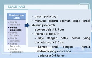 Hernia pada anak | PPTX
