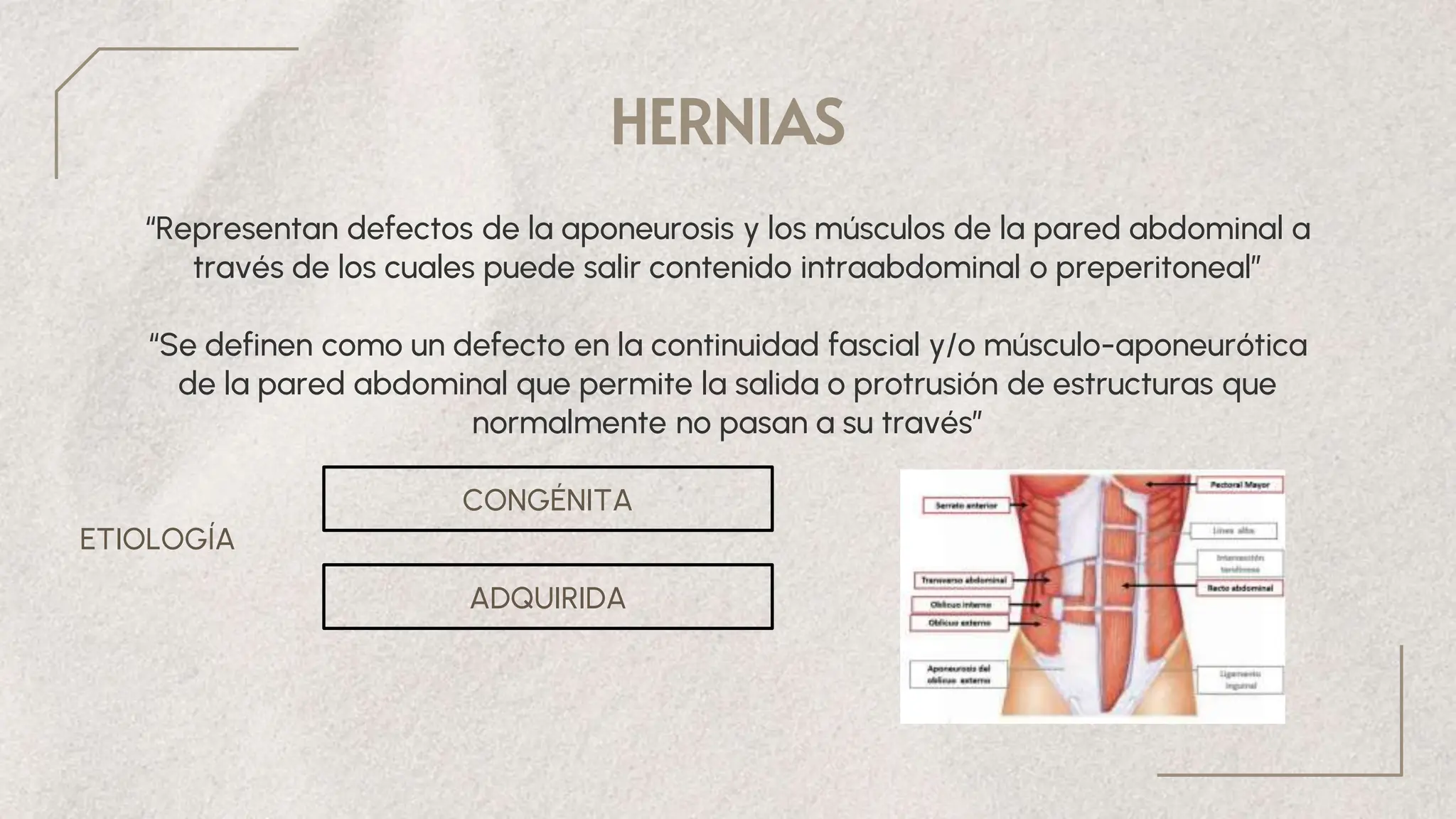 HERNIAS DE LA PARED ABDOMINAL TRATAMIENTOpptx | PPTX