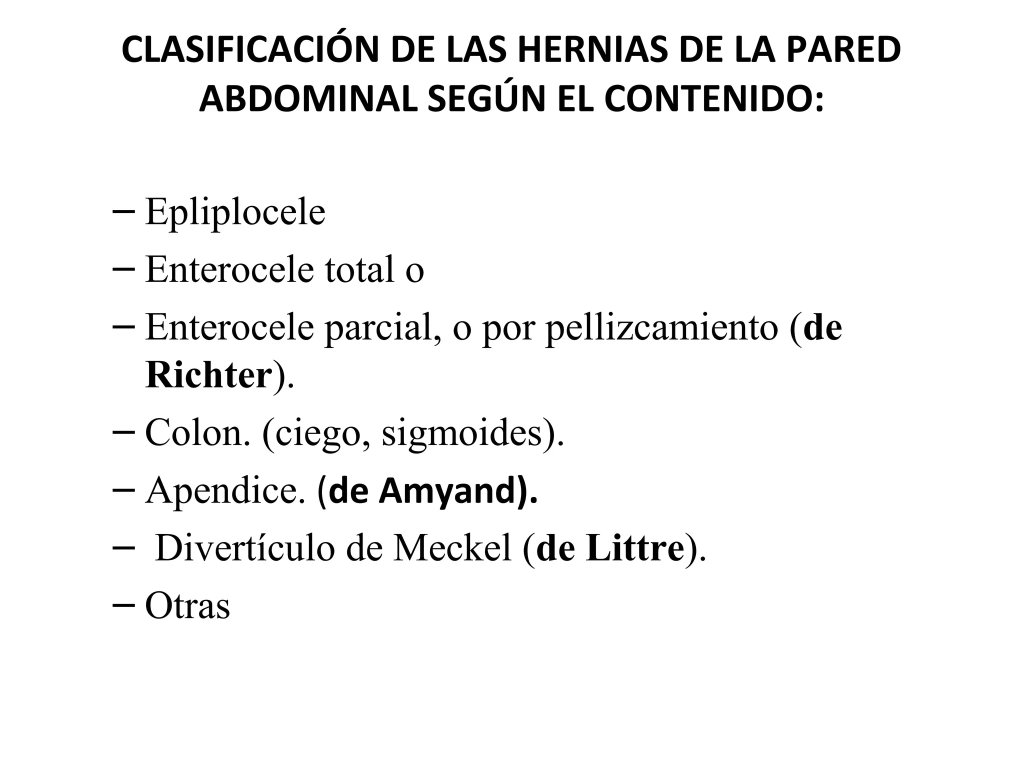 Hernias de la pared abdominal | PPT