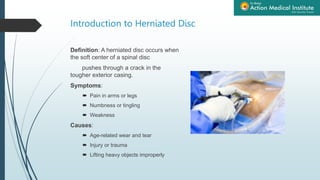 Herniated Disc Operation | Sri Balaji Action Medical Institute | PPTX