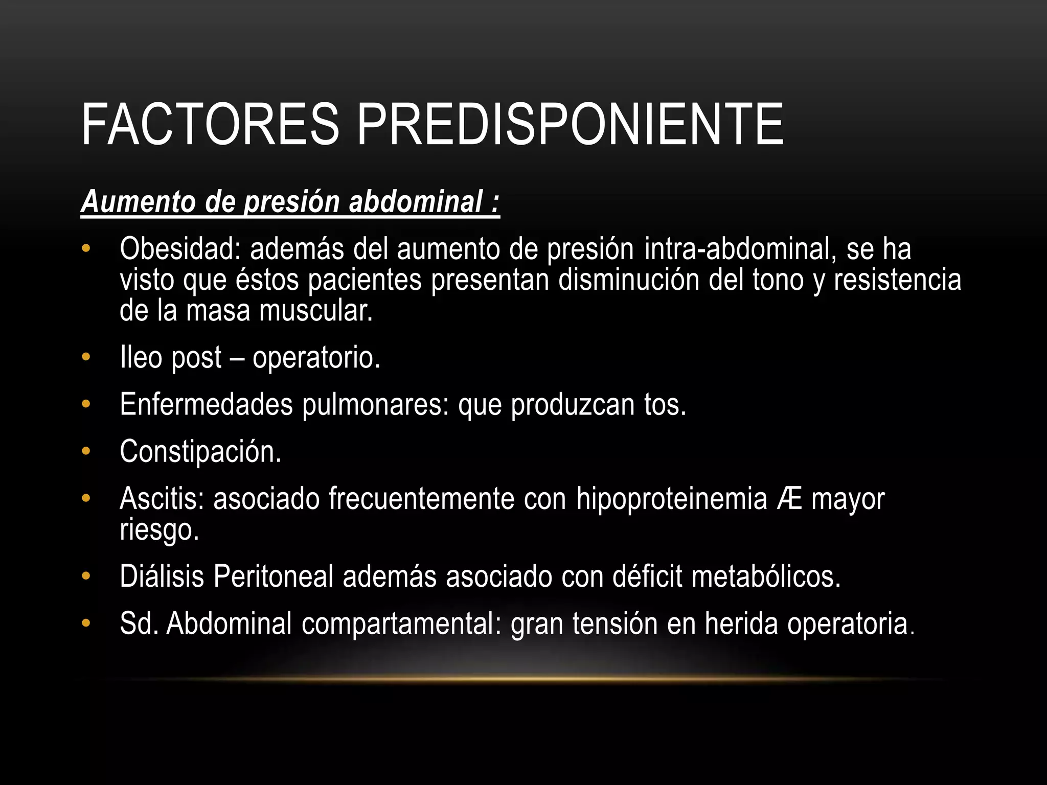Hernia ventral post incisional | PPTX