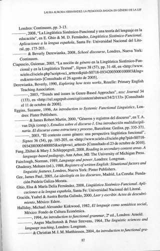 Hernández la pedagogía basada en genero