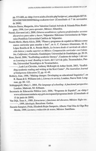 Hernández la pedagogía basada en genero