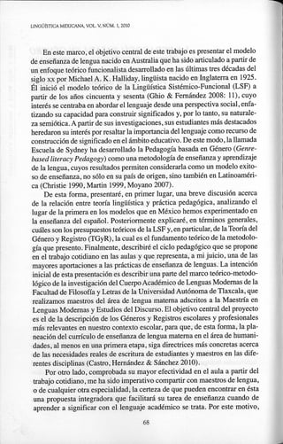 Hernández la pedagogía basada en genero
