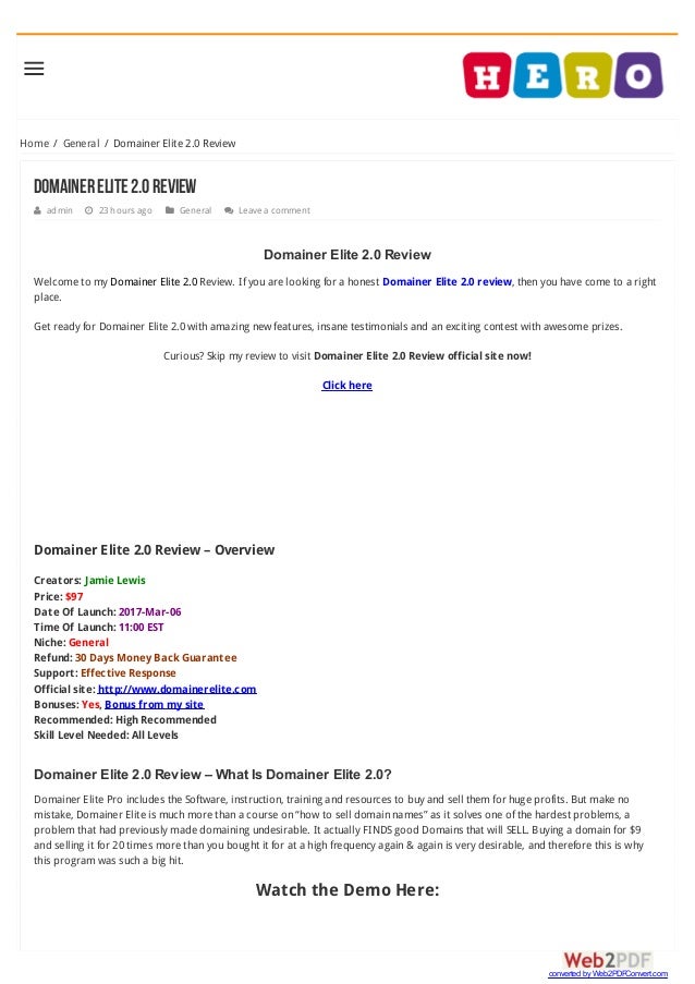 review of domainer elite review of domainer elite