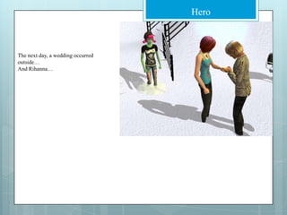 The next day, a wedding occurred outside…And Rihanna…