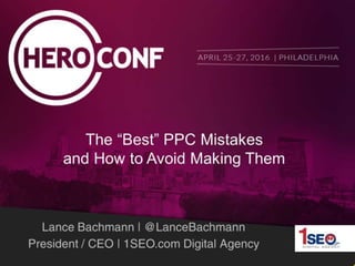 How to Avoid Making PPC Mistakes