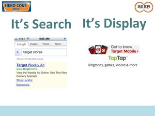 It’s Search It’s Display
 