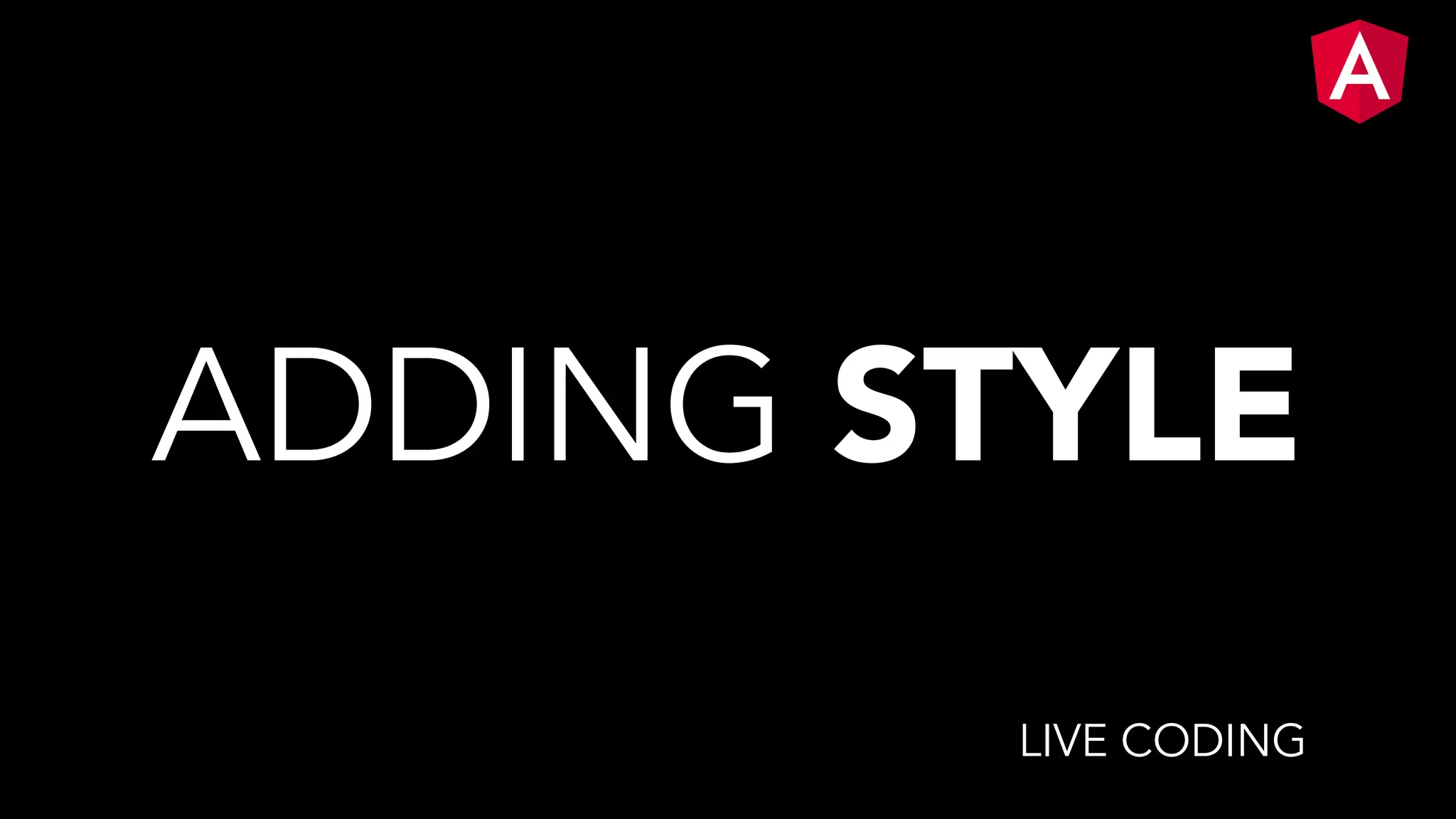 ADDING STYLE LIVE CODING
