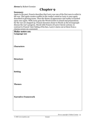 Heroes Revision Booklet