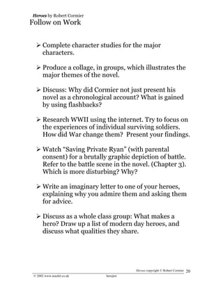 Heroes Revision Booklet