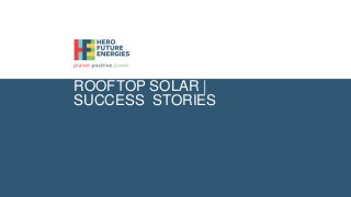 ROOFTOP SOLAR |
SUCCESS STORIES
 
