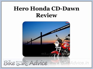 Hero Honda CD-Dawn Review 