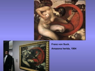 Franz von Suck. Amazona herida, 1904 