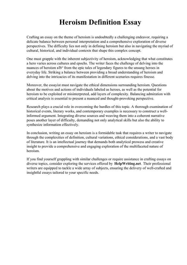 Heroism Definition Essay.pdf