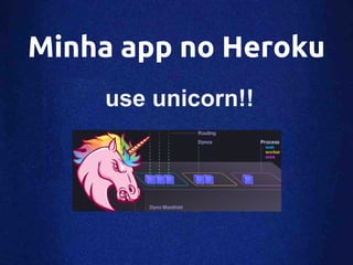 Minha app no Heroku
    use unicorn!!
 