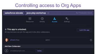 Controlling access to Org Apps
 
