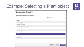 Example: Selecting a Plant object
 