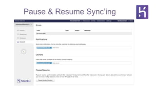 Pause & Resume Sync’ing
 