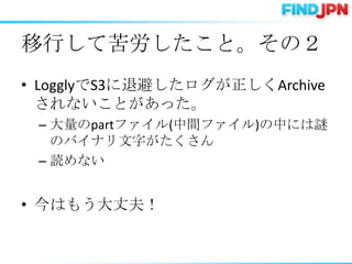 ФƿȡΣ
? LogglyS3˱ܤArchive
  ʤȤä
 C partե(gե)Фˤi
   ΥХʥ֤
 C iʤ


? Ϥ⤦ɷ
 