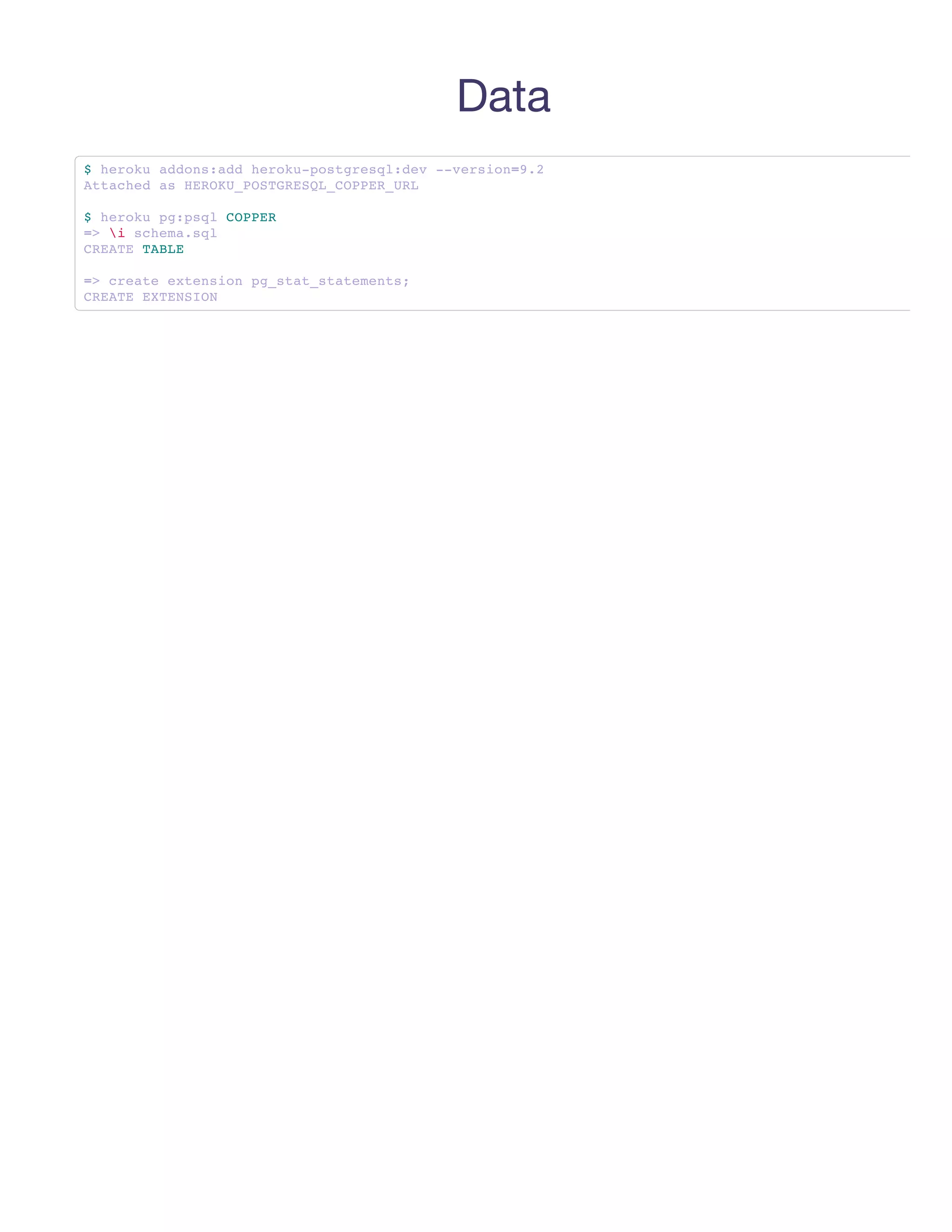 Data
$hrk adn:d hrk-otrsldv-vrin92
  eou dosad eoupsgeq:e -eso=.
Atce a HRK_OTRSLCPE_R
 tahd s EOUPSGEQ_OPRUL

$hrk p:slCPE
  eou gpq OPR
=  shm.q
 > i ceasl
CET TBE
 RAE AL

= cet etninp_ttsaeet;
 > rae xeso gsa_ttmns
CET ETNIN
 RAE XESO
 