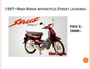 Hero honda street bike selling deals