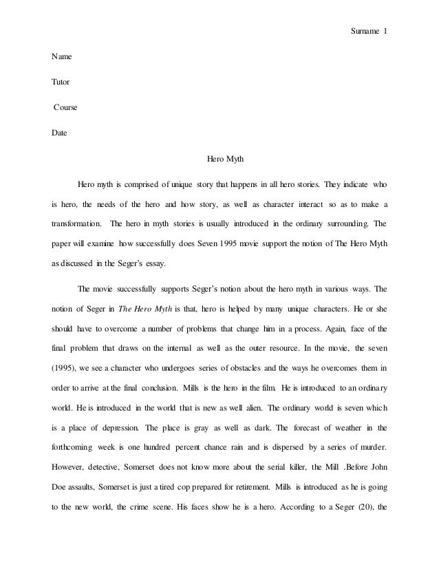 Hero Myth Revised Hero Myth Revised