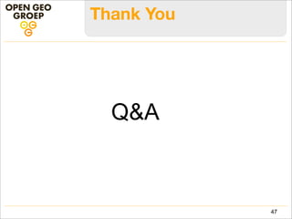 Customer Development Model
47
• Co-development with Customers within Community
• jointly determine new features; select which to add to Heron core
• new features added to Heron public Tracker and Roadmap
• communication on issues via public Heron tracker/mailing list
• Customer Benefits
• maintain only a Heron configuration (=application!)
• influence roadmap
• simple online progress tracking
• help from the community
• long-term OGG-support contracts
• minimal maintenance costs
• new functions for free with Heron upgrades!
• Future: joint funding ?!
 