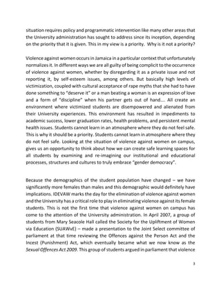 Whose Is Business Is It Violence Against Women At The University Of