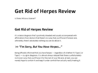 Herpes Outbreak Treatment