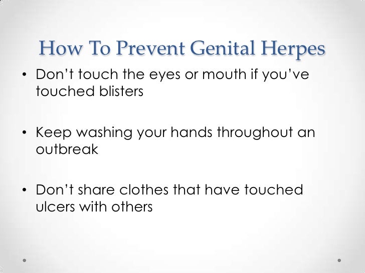 How To Prevent Genital Herpes