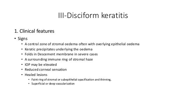 Herpes simplex keratitis