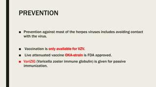 Varizig Herpesviridae with lab dx | PPTX