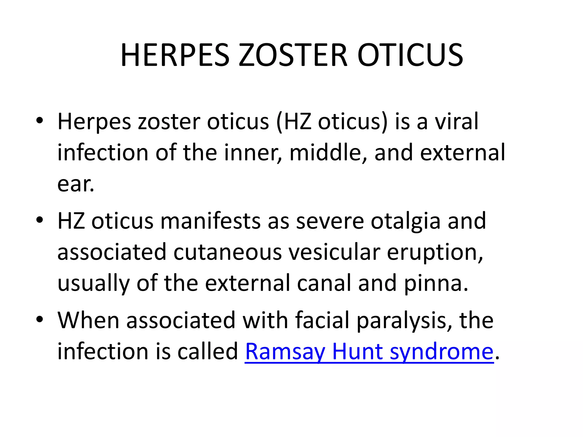 Herpes Zoster Oticus Adalah