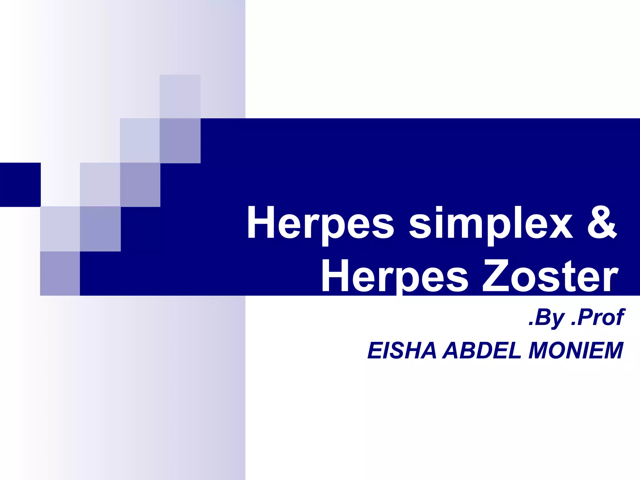 Herpetic skin infections | PPT