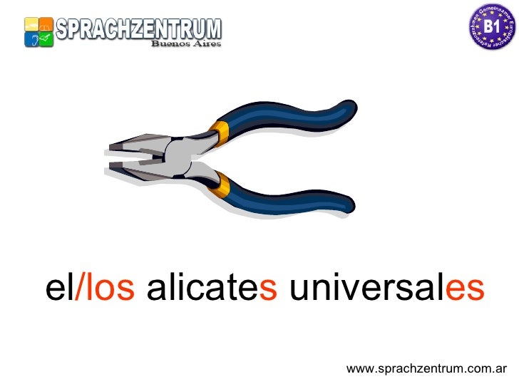 Las herramientas Tools in Spanish