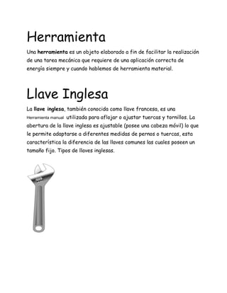HERRAMIENTAS, PDF, Tornillo