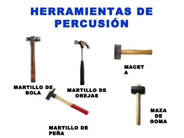 Resultado de imagen para herramientas de percusion