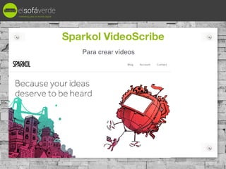 Sparkol VideoScribe
Para crear vídeos
marketing para un mundo digital
@mariabretong
 