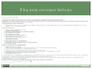 Blog para encargar trabajos 