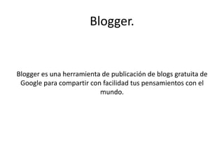 Wordpress.WordPress es una avanzada plataforma semántica de publicación personal orientada a la estética, los estándares web y la usabilidad. WordPress es libre y, al mismo tiempo, gratuito. Dicho de forma más sencilla, WordPress es el sistema que utilizas cuando deseas trabajar con tu herramienta de publicación en lugar de pelearte con ella.