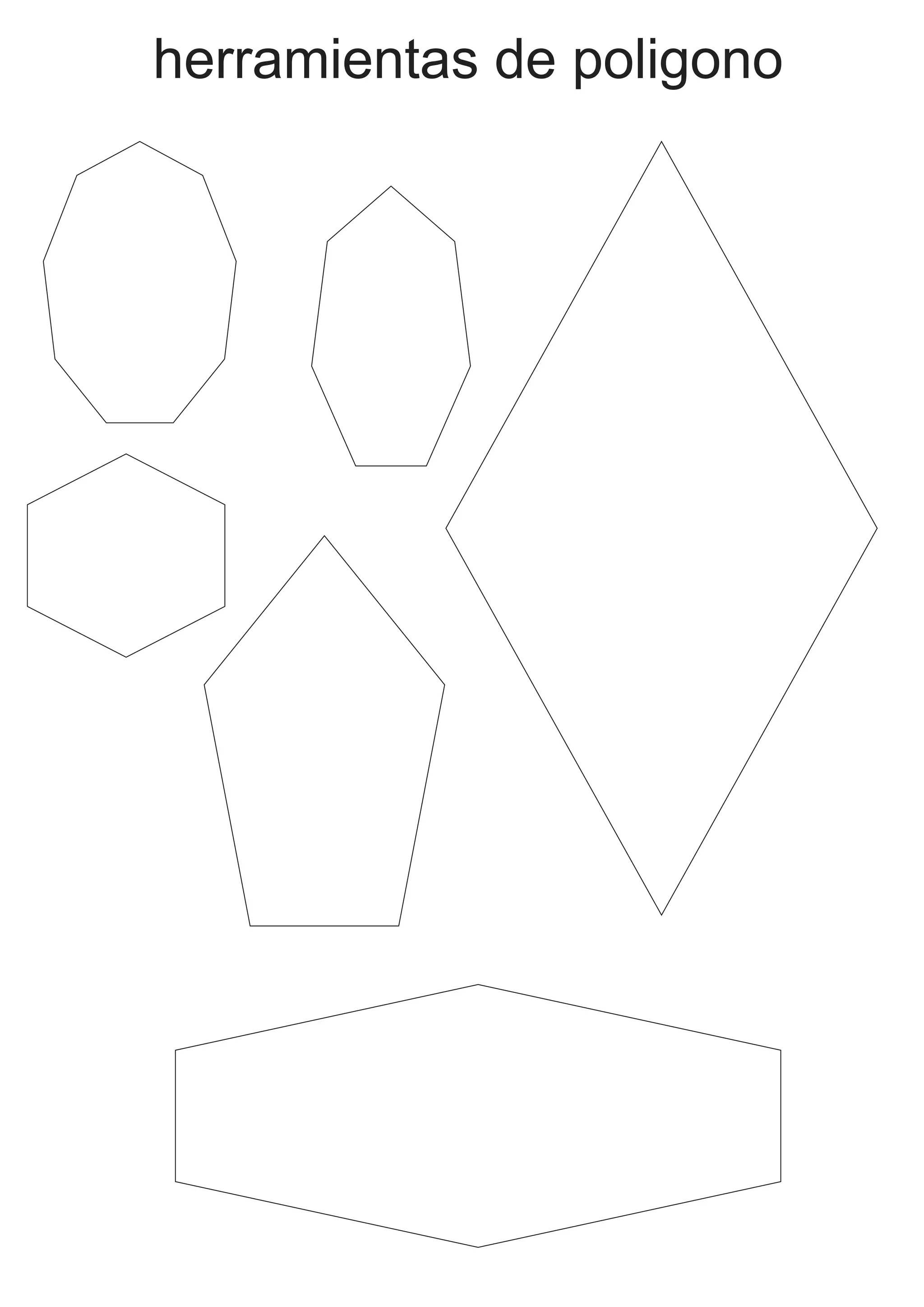 herramientas de poligono
