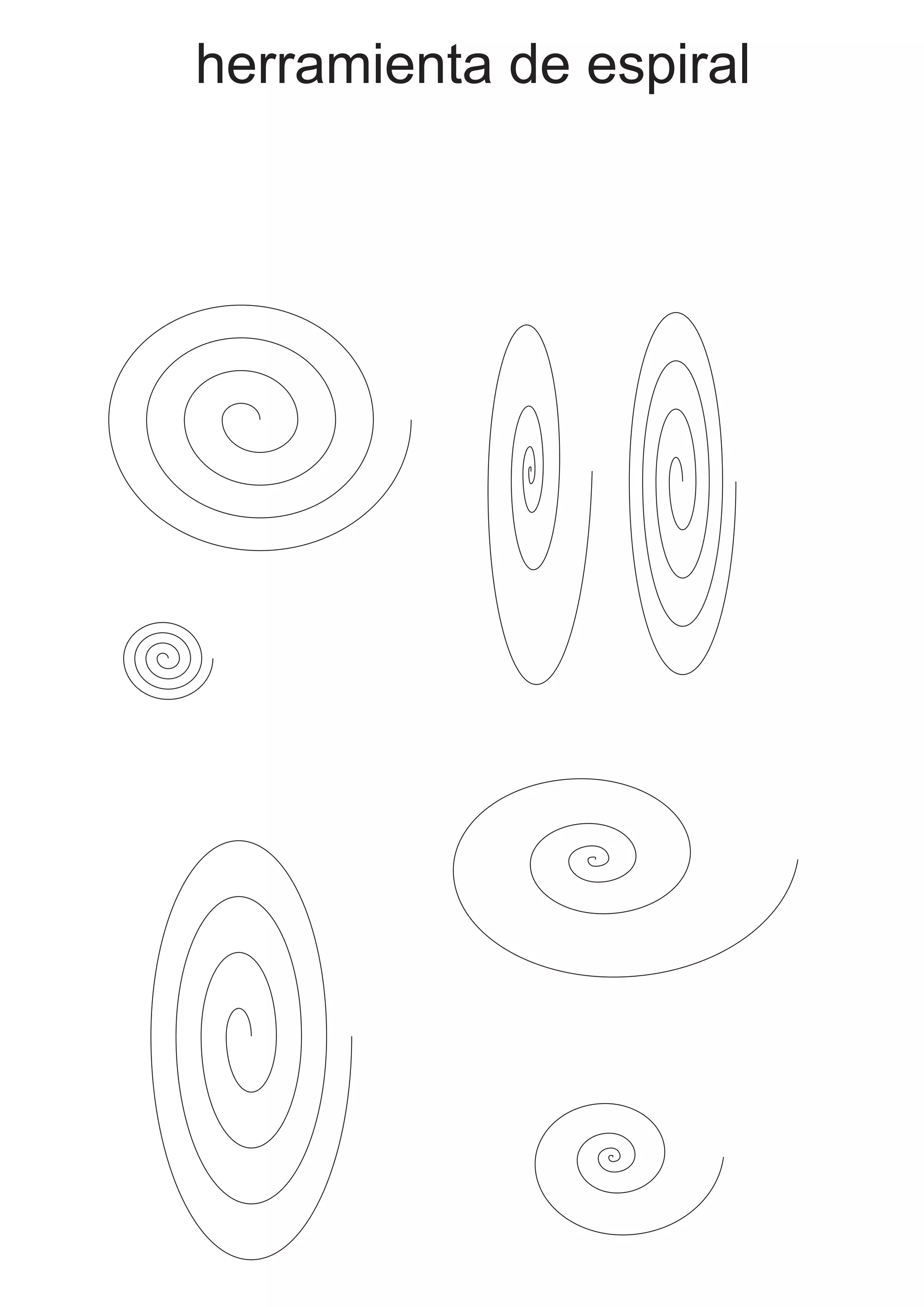 herramienta de espiral