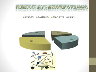 19%
27%
31%
23%
AZADON RASTRILLO MACHETES PALAS
 