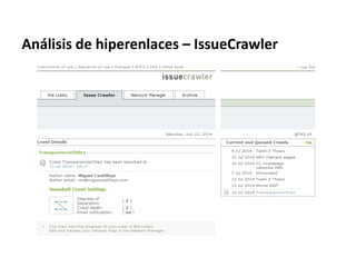 Análisis de hiperenlaces – IssueCrawler
 