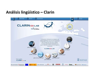 Análisis lingüístico – Clarin
 