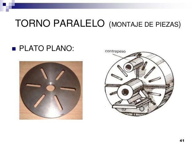 Resultado de imagen de plato plano torno
