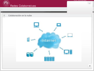 Redes Colaborativas
Docente: Fredy R. Apaza Ramos
2
Colaboración en la nube
 