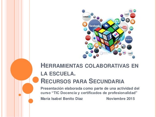 Herramientas colaborativas en la escuela
