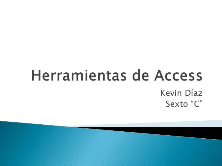 Herramientas De Access